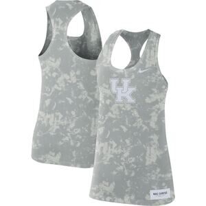 NWT! Nike Kentucky Wildcats Tonal Camo Racerback Tank Gray Top - Size Small